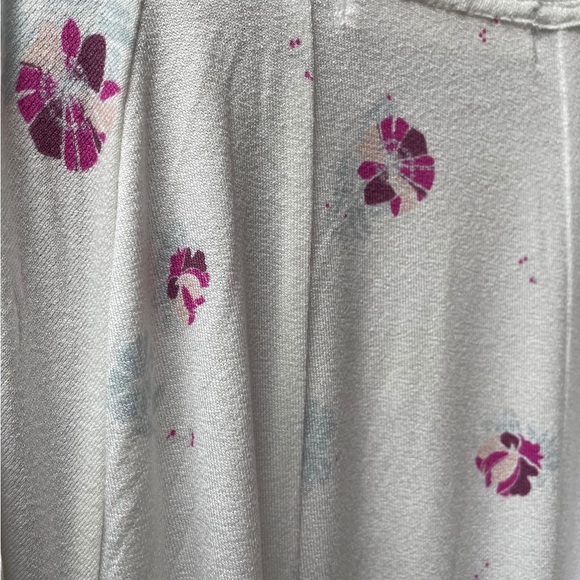 Free People Winter Sun Printed boho off white ling sleeve soft Tunic Dress - Picture 6 of 15